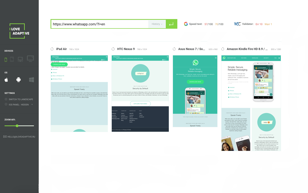 I love adaptive – Mobile/Responsive testing截图2