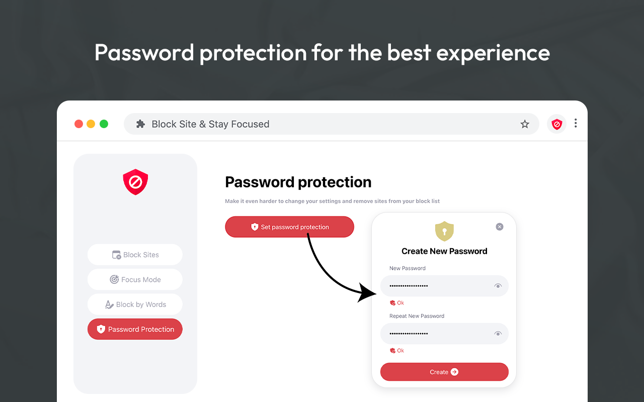 BlockSite:站點攔截器和焦點模式截图1