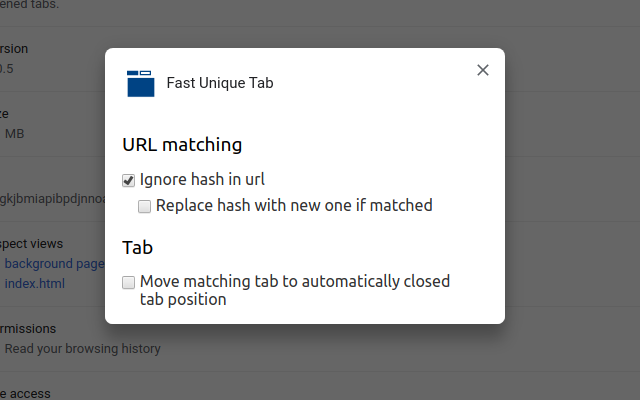 Fast Duplicate Tab Closer截图2