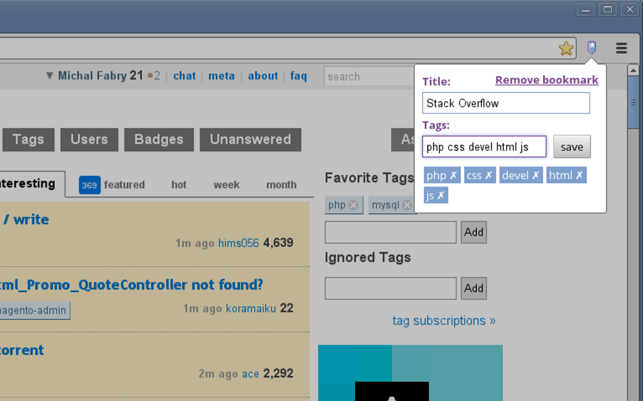 Bookmarks Tagger截图2