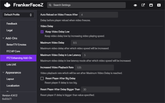 The FFZ Enhancing Add-On截图2