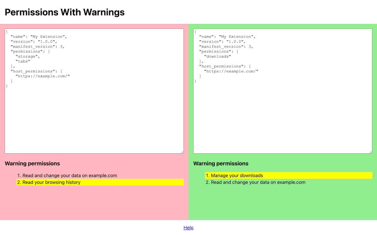 Permissions With Warnings截图1