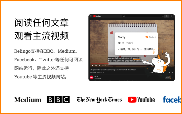 Relingo - 在浏览网站和观看YouTube时掌握词汇截图4