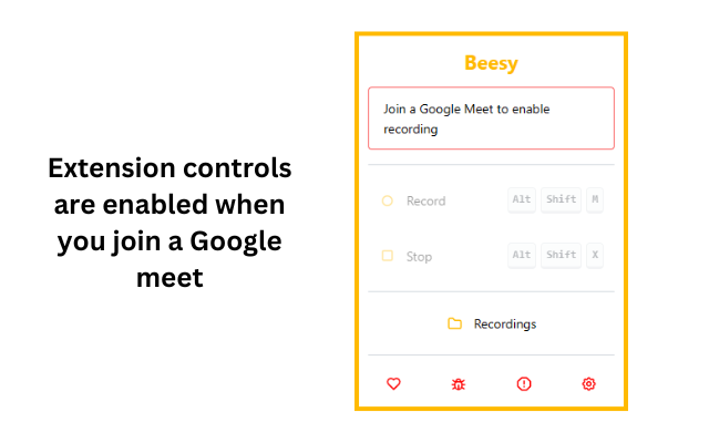 Beesy: Record Google Meets截图3