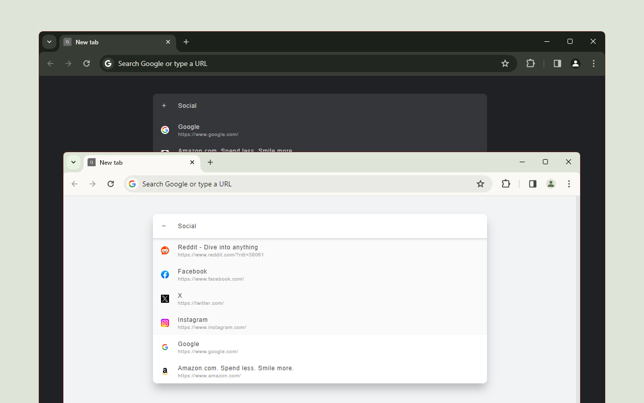 Quink - Your quick bookmark new tab截图1