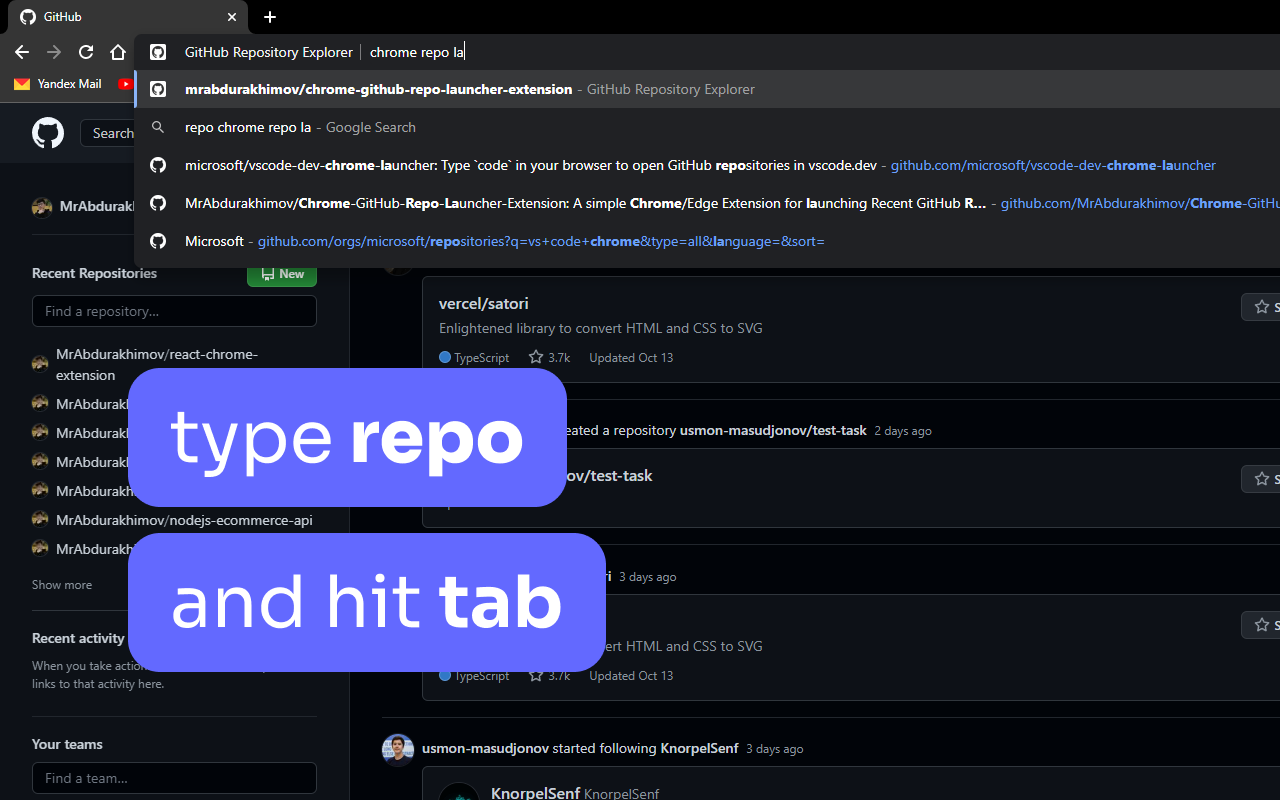 GitHub Repository Explorer截图1