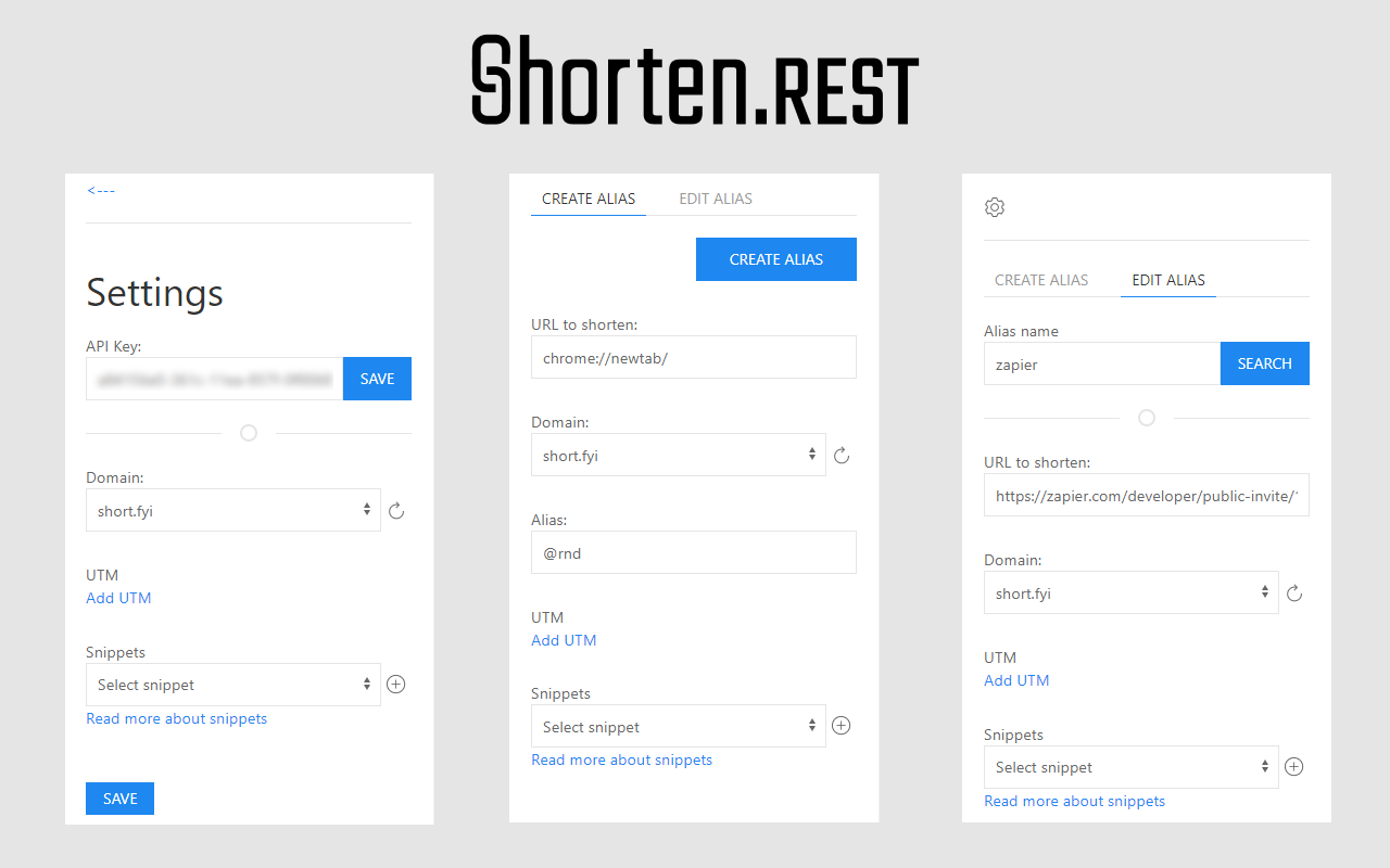 Shorten.rest URL Shortener截图1