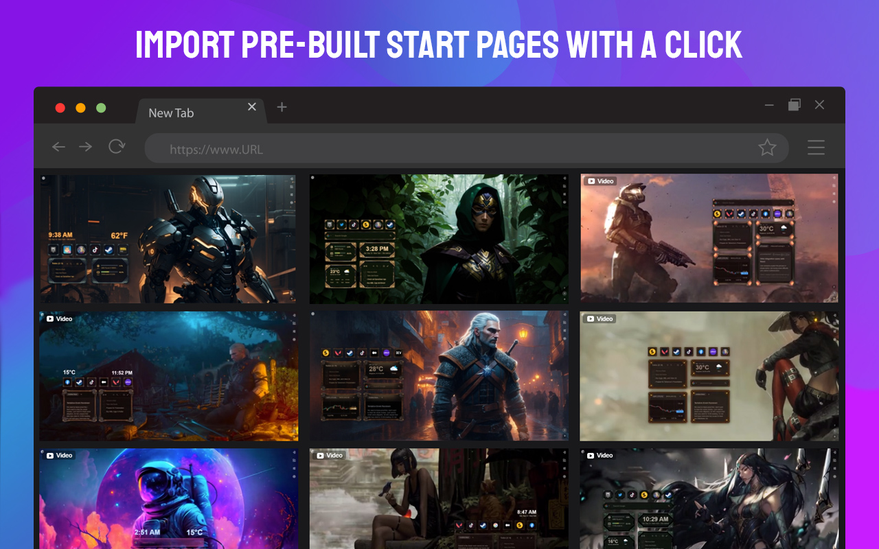 SuperStart New Tab Page截图1