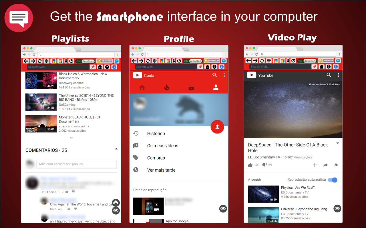 Red Messenger for Youtube截图2