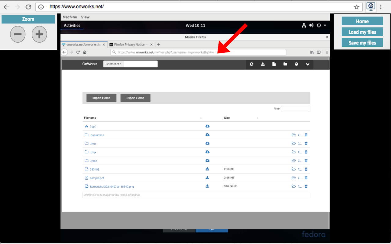 Fedora 免费在线linux服务器截图1