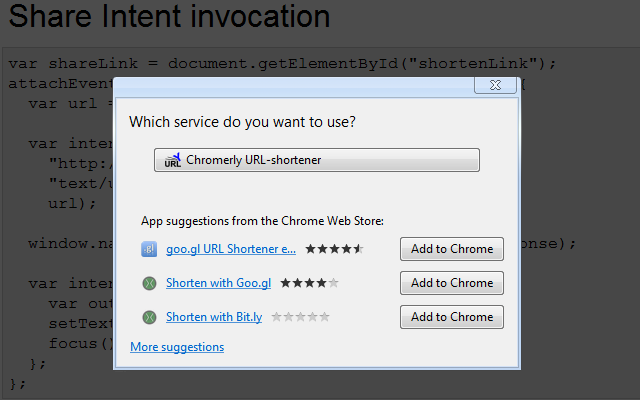 Chromerly URL-shortener截图1