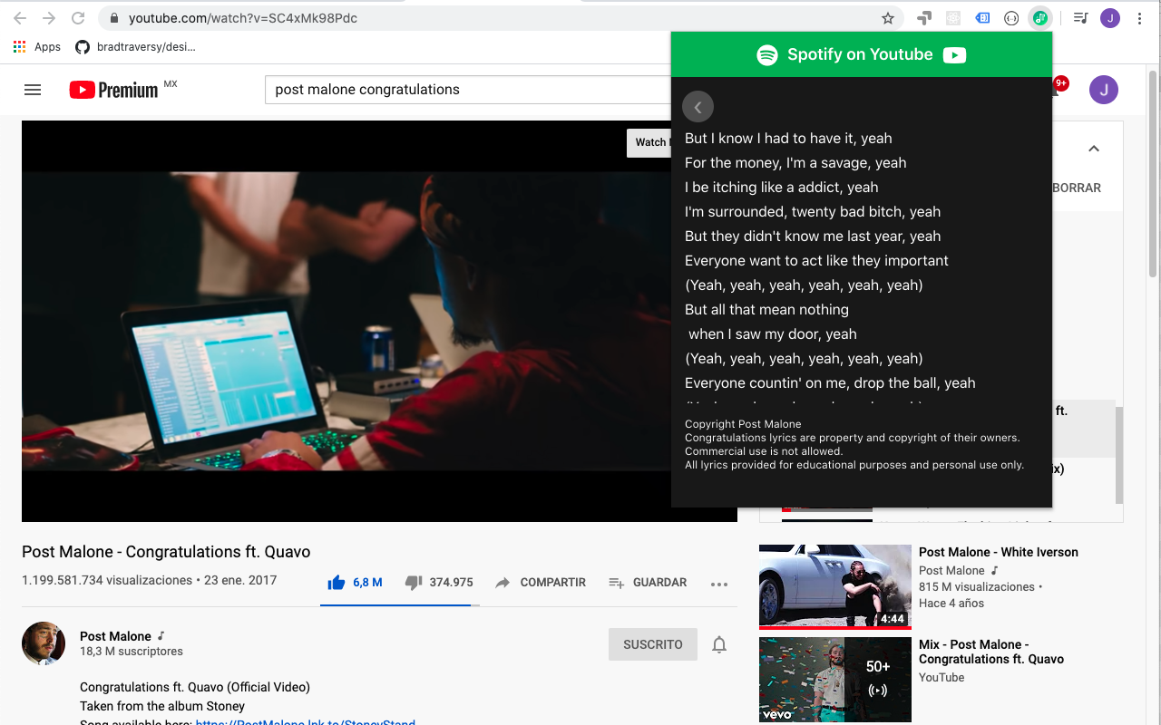 Youtube on Spotify截图3
