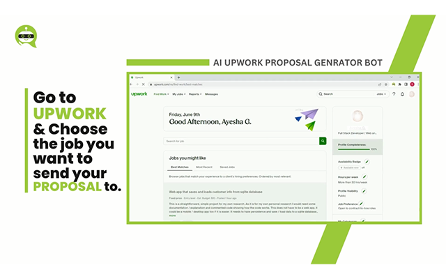 AI Upwork Proposal Generator Bot截图2