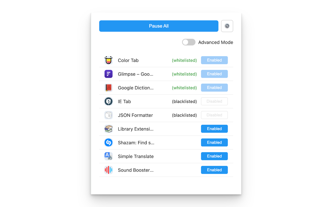 Pause All Extensions截图1