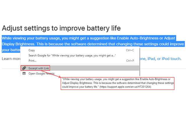 Excerpt with Link截图1