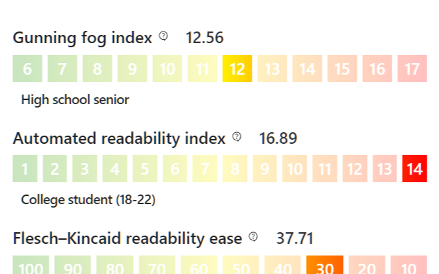 TRAY Readability tool截图1