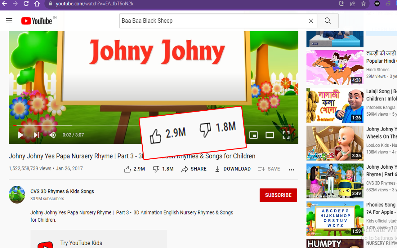 YouTube™ 中的不喜欢截图1