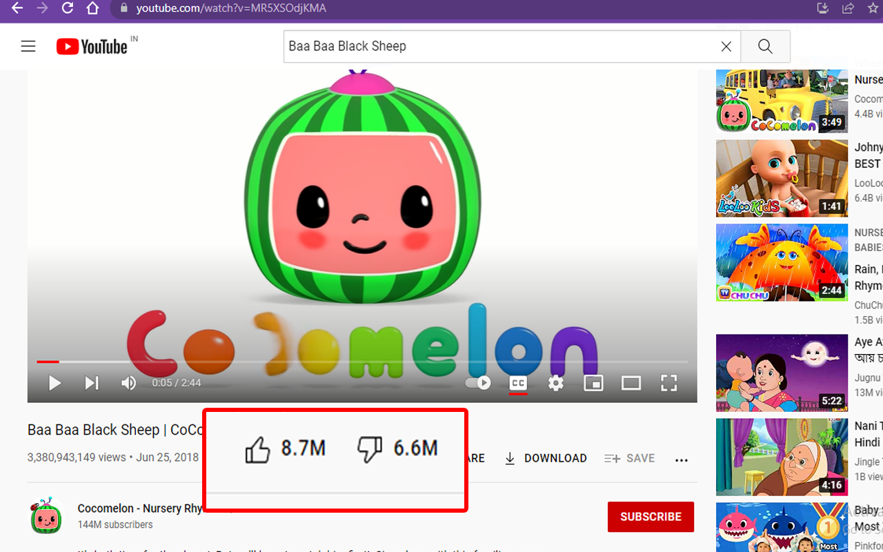 YouTube™ 中的不喜欢截图3