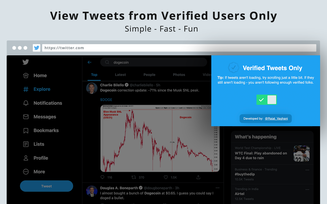 Verified Tweets Only截图1