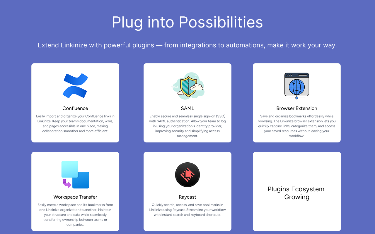 Linkinize - Bookmark Manager for Teams截图1