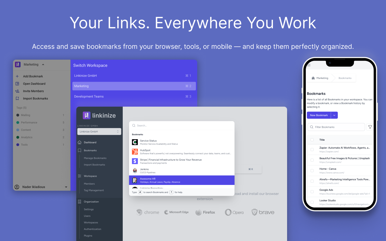 Linkinize - Bookmark Manager for Teams截图2