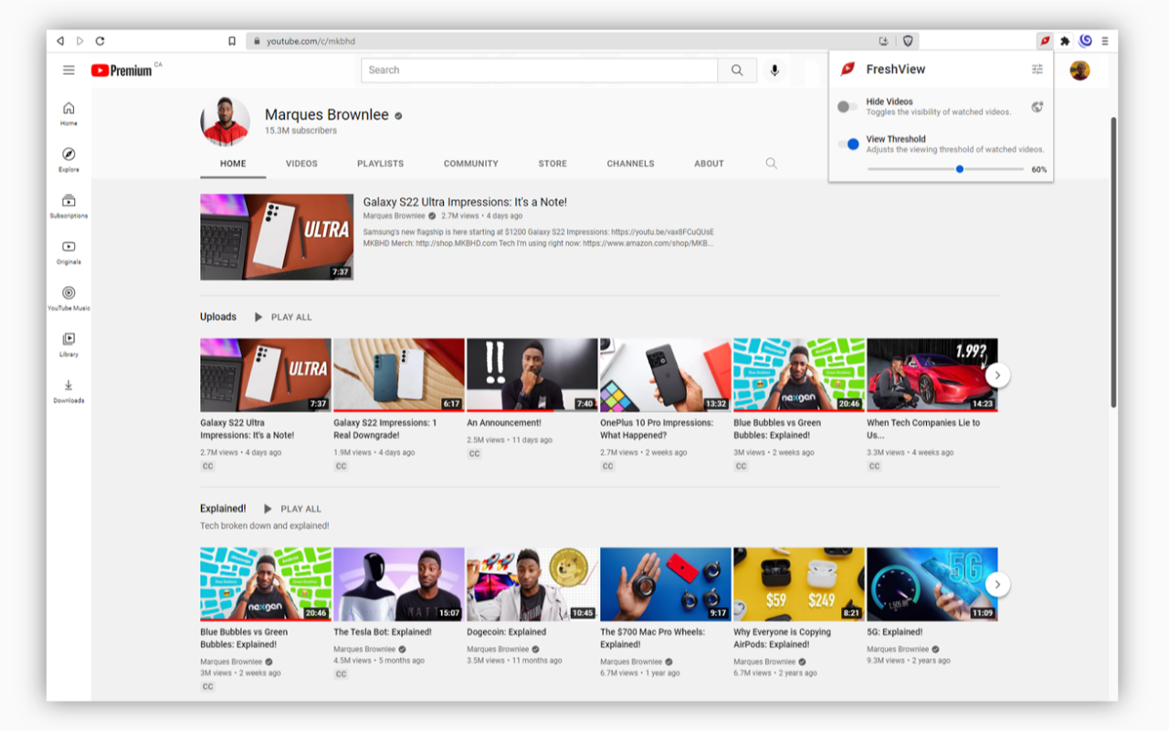 FreshView for YouTube™截图1