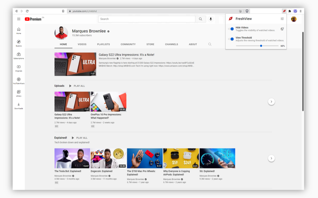 FreshView for YouTube™截图2