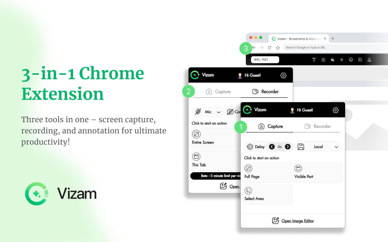 Vizam - Screenshot & Video capture tool截图2