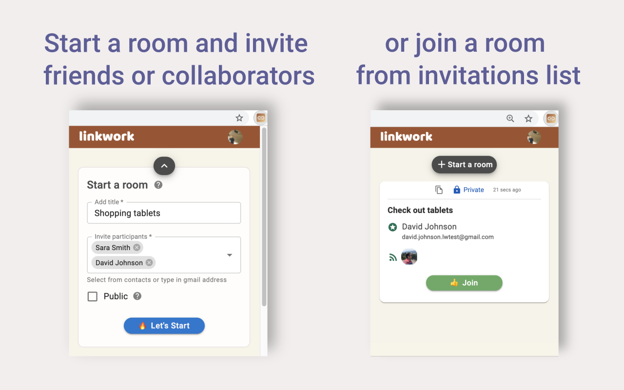 Linkwork - collaborative web browsing截图3