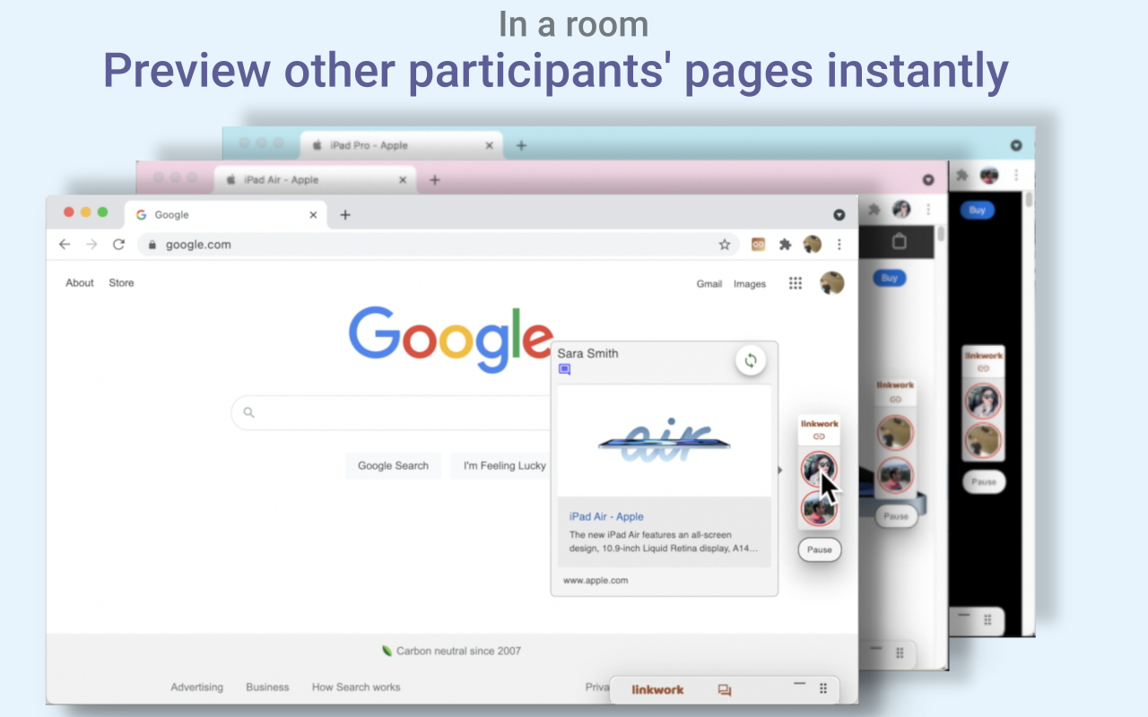 Linkwork - collaborative web browsing截图4