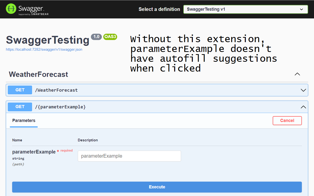 Swashbuckle Swagger UI Autofill Helper截图2