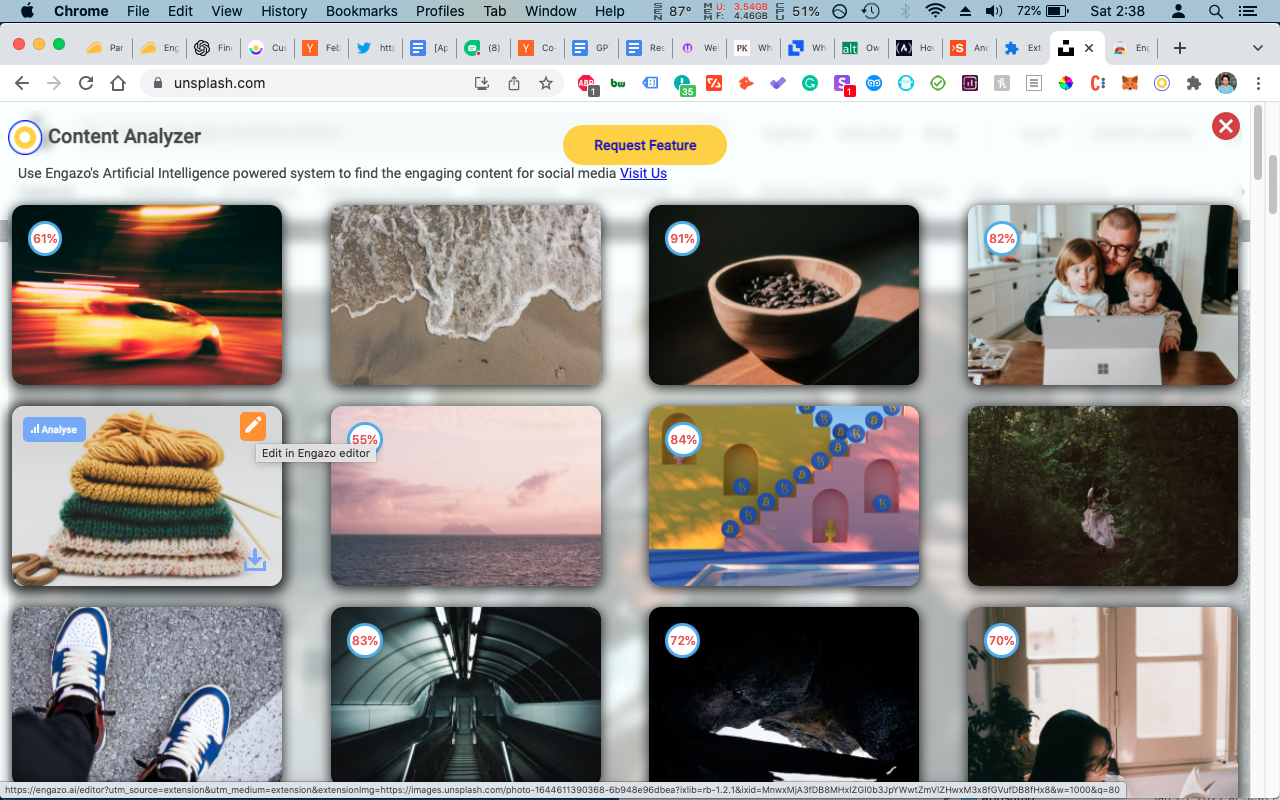 Engazo - Content Analyzer, Image Downloader截图1