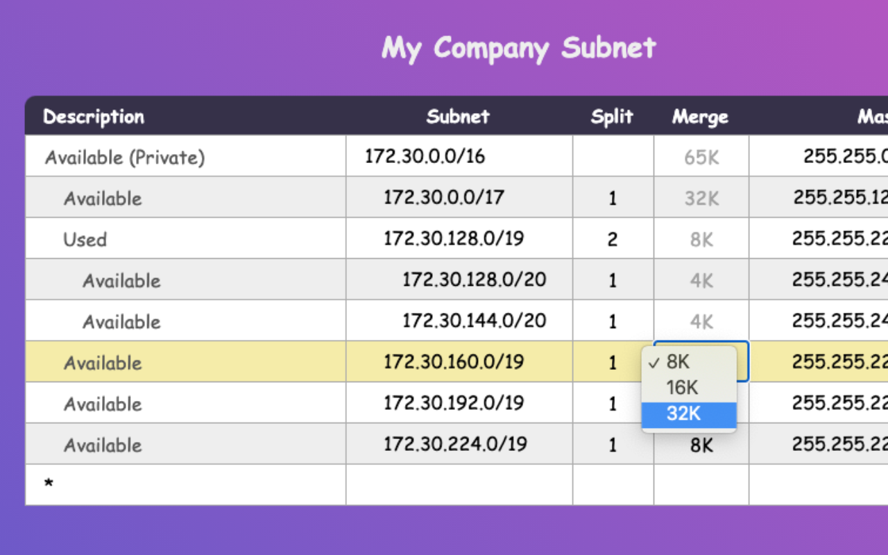 Flex Subnetting - Subnet Calculator截图3