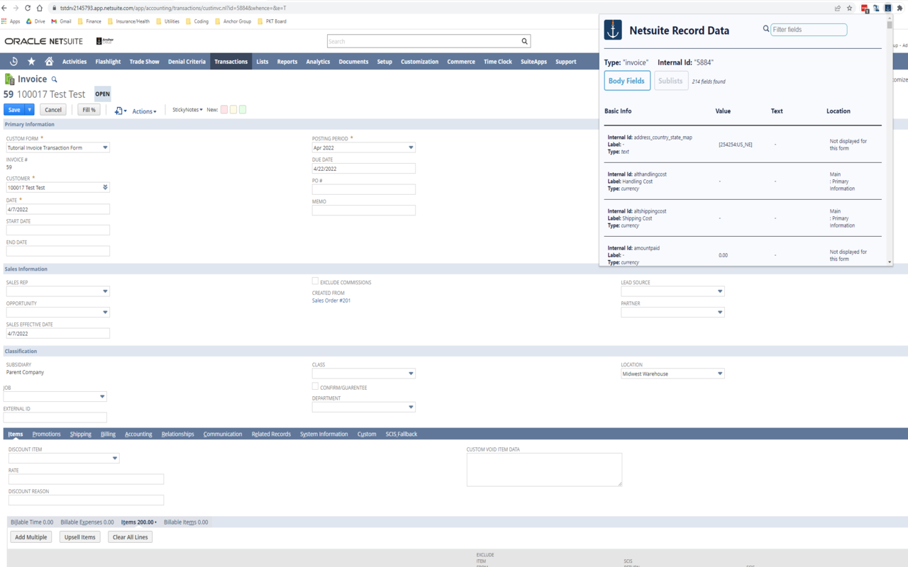 NetSuite Record Data截图1