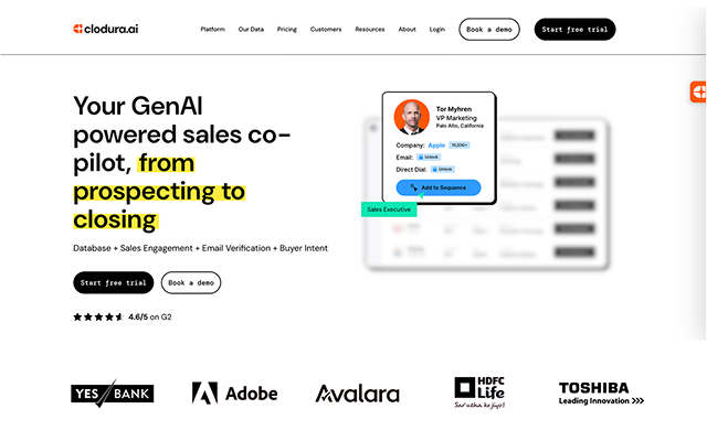 Clodura.AI - Website Researcher截图1