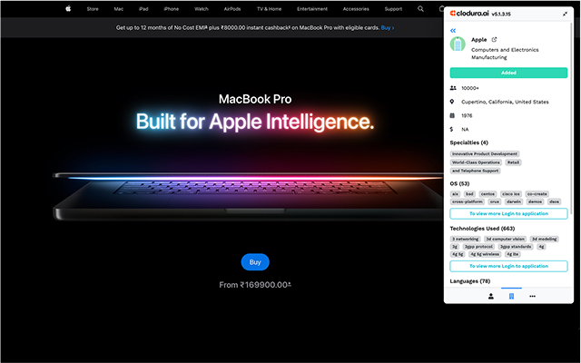 Clodura.AI - Website Researcher截图3