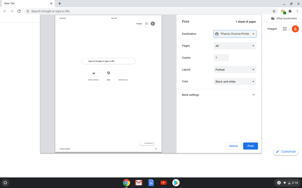 Pharos Chrome Print截图1