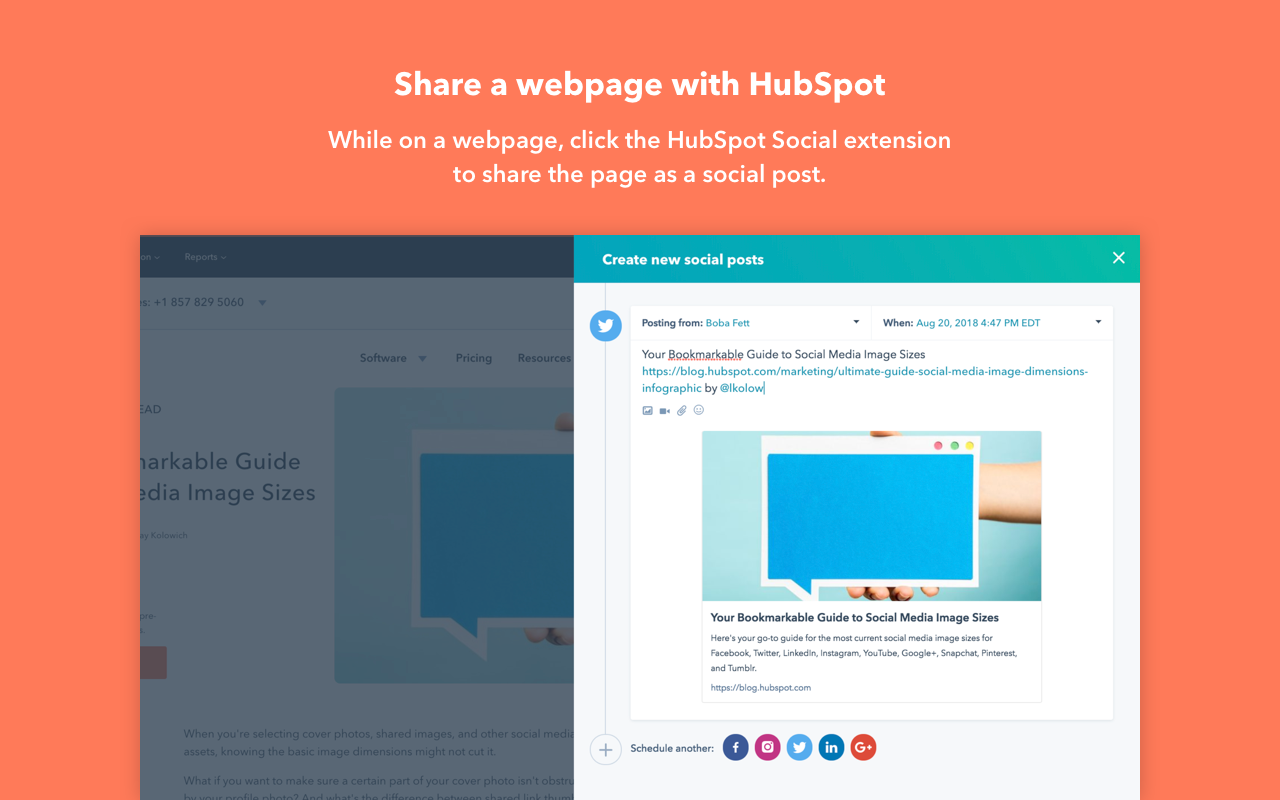 HubSpot Social截图2