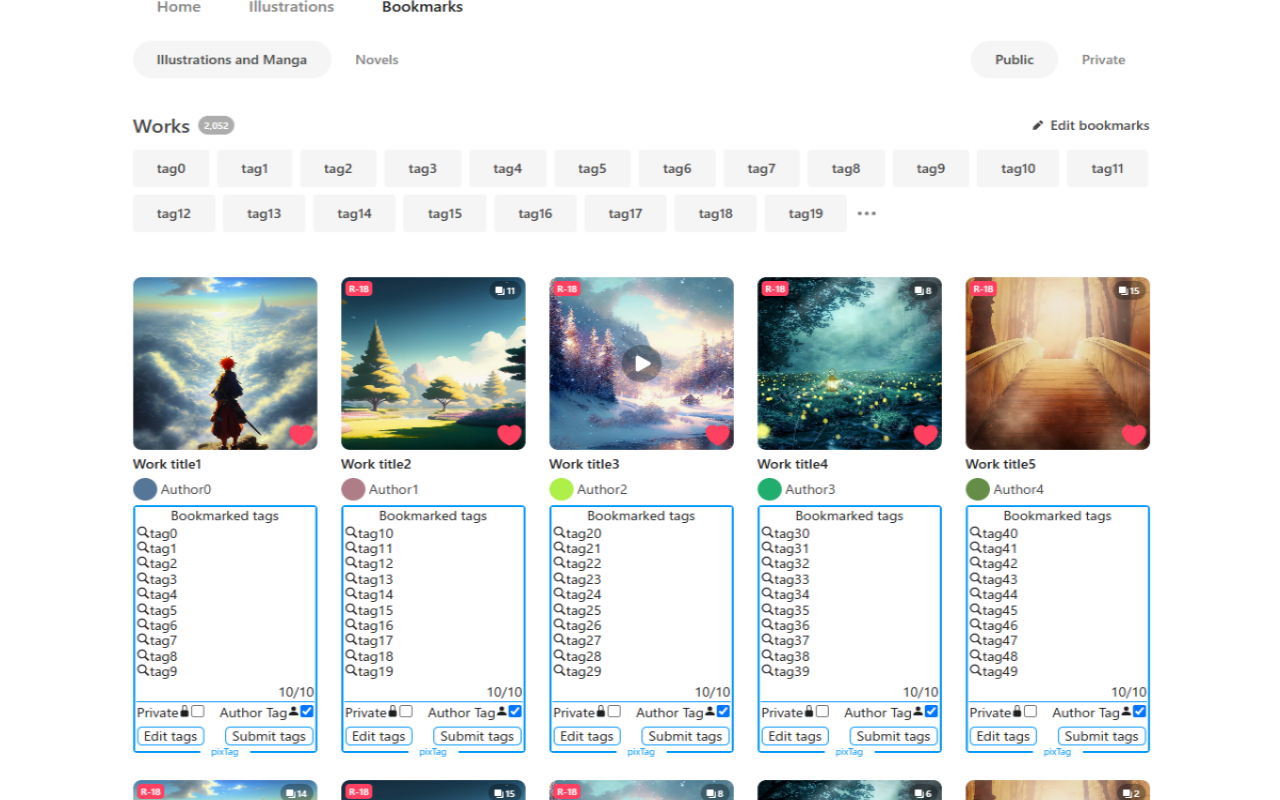 PixTag ~pixiv Bookmark Tag Manager~截图3