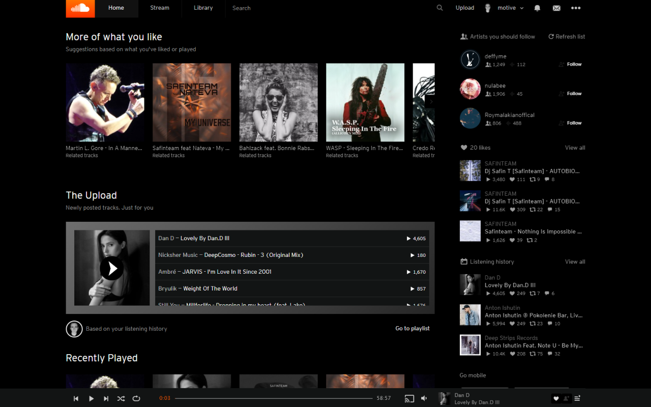 SoundCloud DeepDark截图1