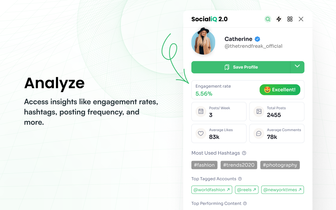 SocialiQ - Influencer Marketing Research Assistant截图5
