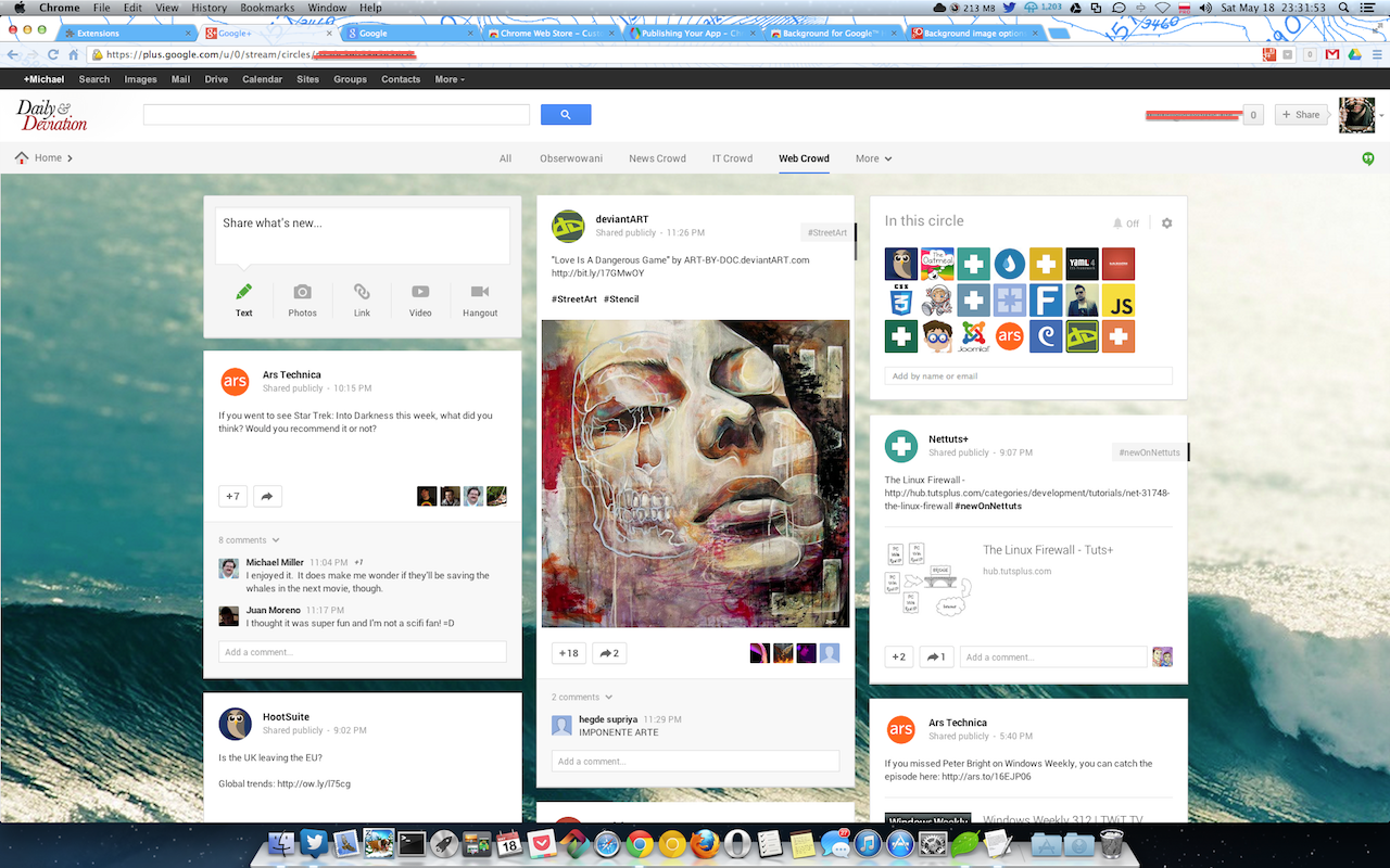 Background for Google™ Homepage and Google+截图1