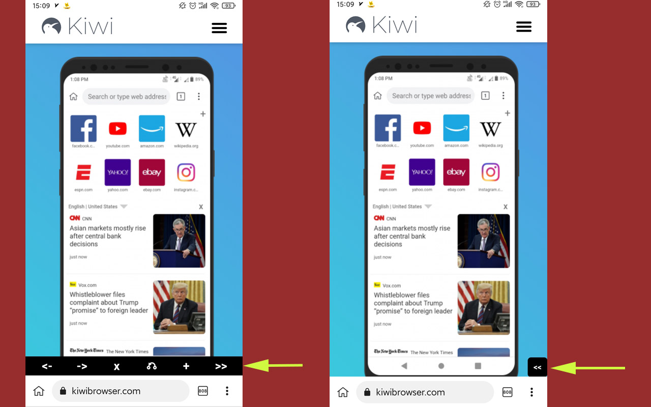 Mobile Toolbar For Kiwi Browser截图1