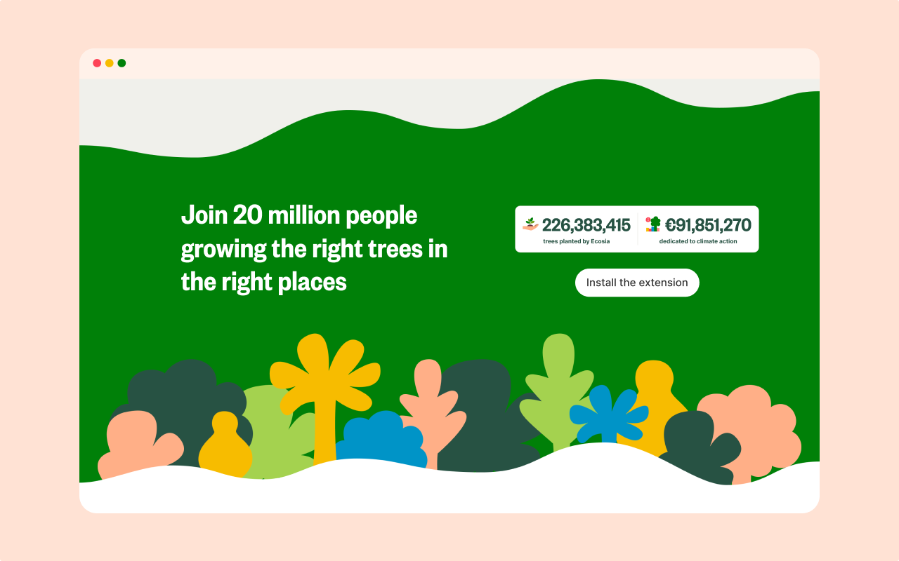 Ecosia - The search engine that plants trees截图2