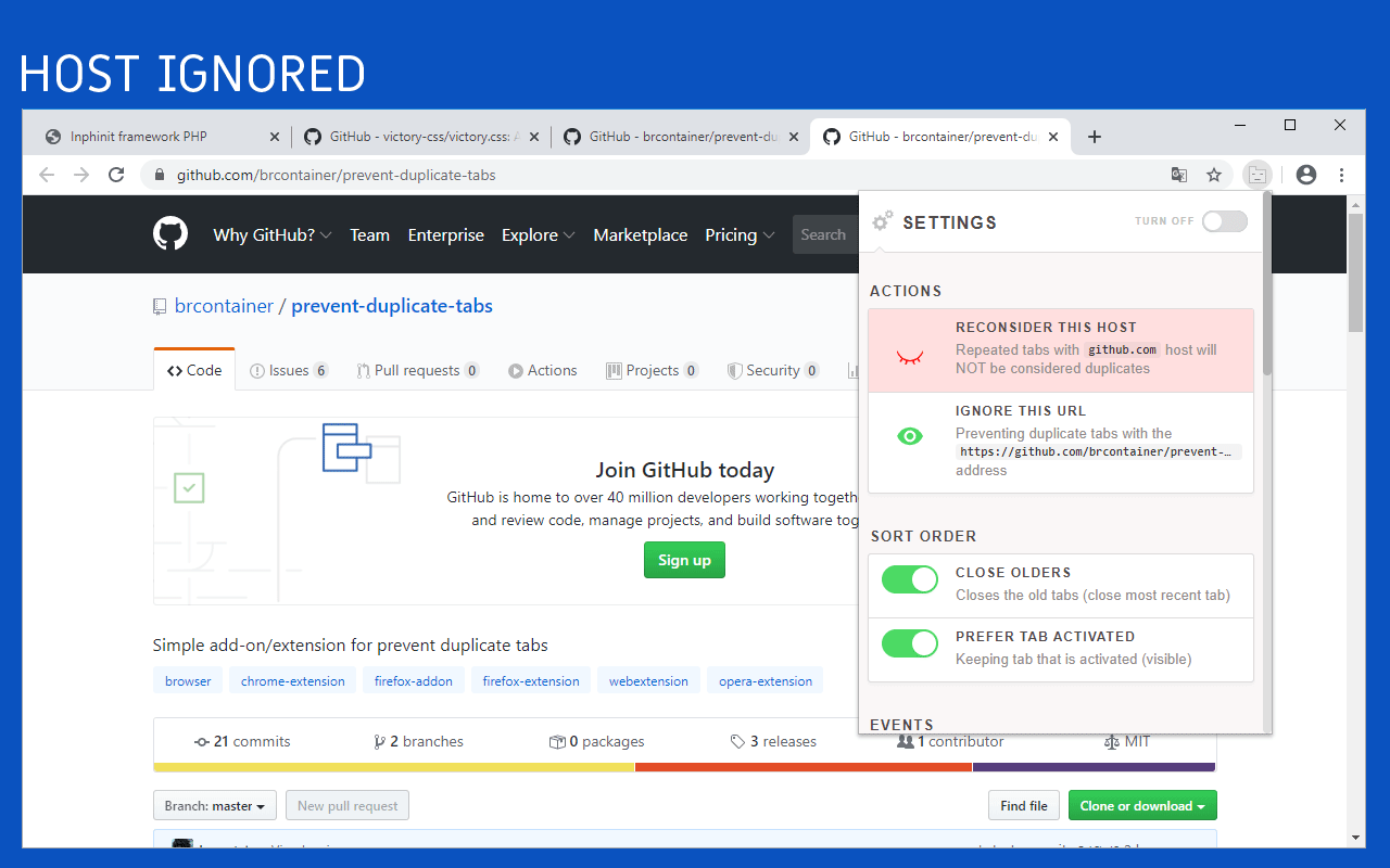 Prevent Duplicate Tabs截图2
