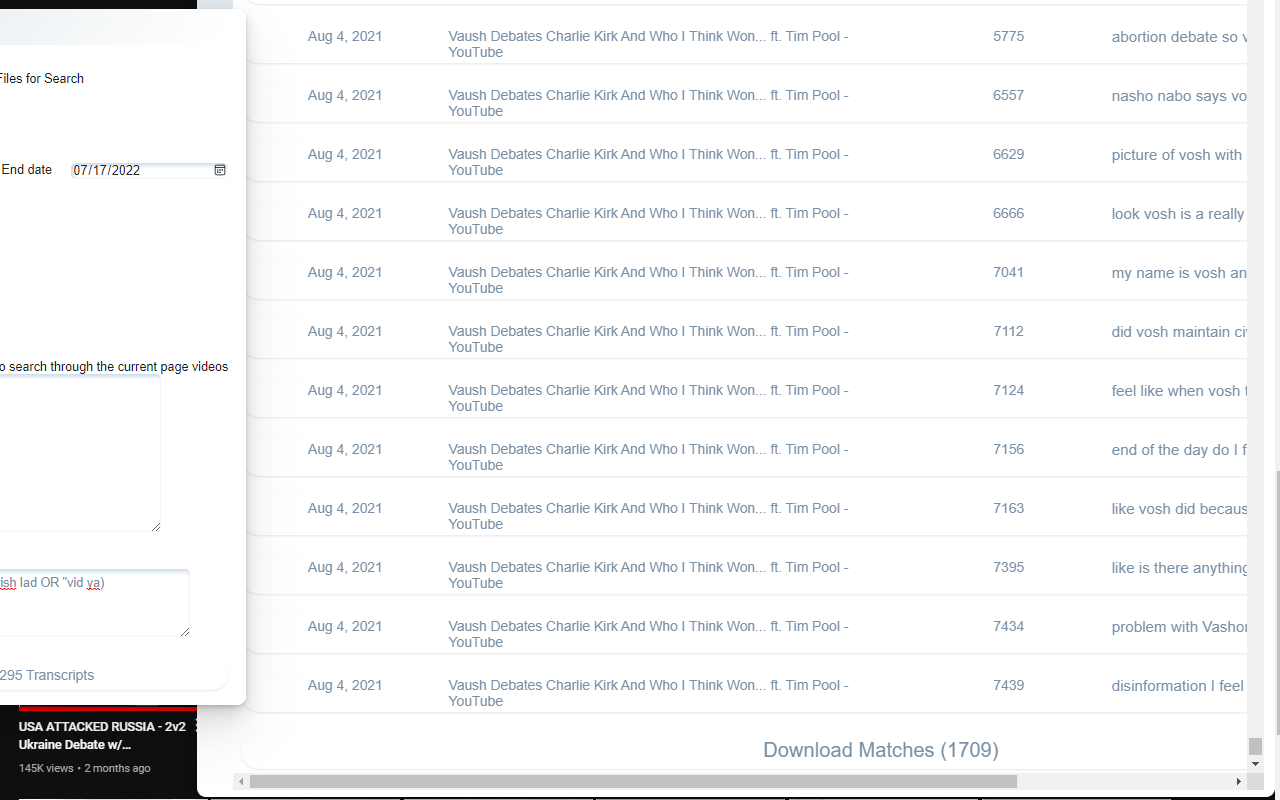 YouTube Transcript Search截图2