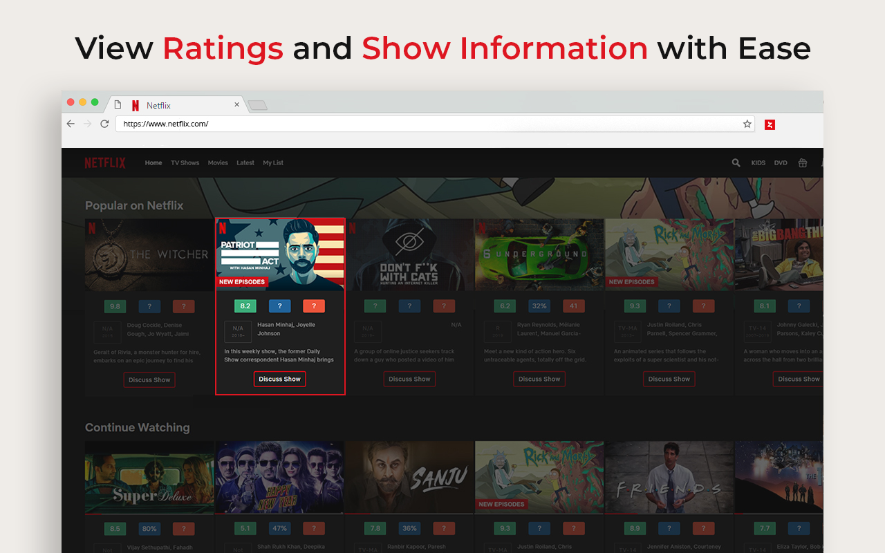 zRate Netflix: IMDB Ratings & Show Info截图2