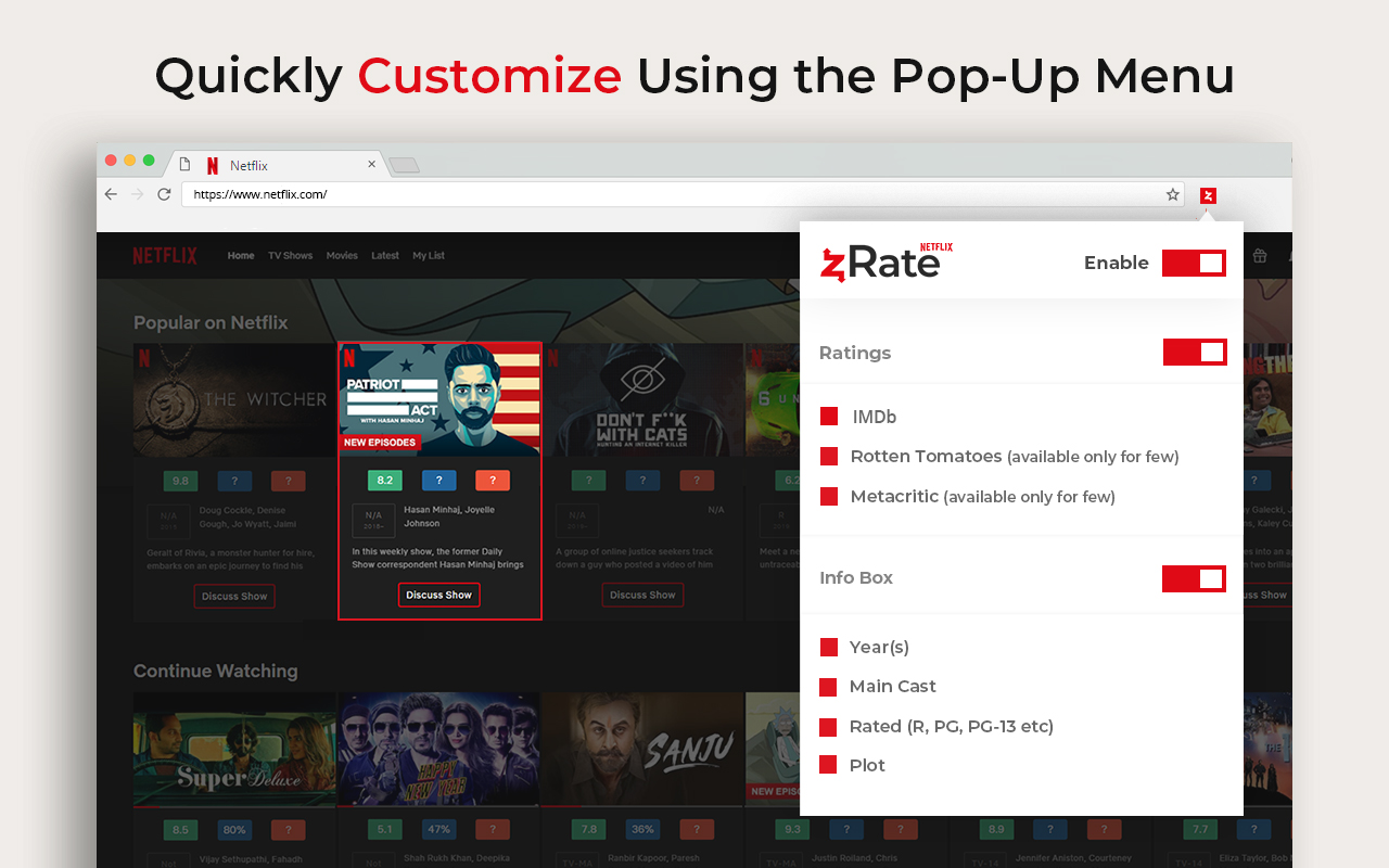 zRate Netflix: IMDB Ratings & Show Info截图3