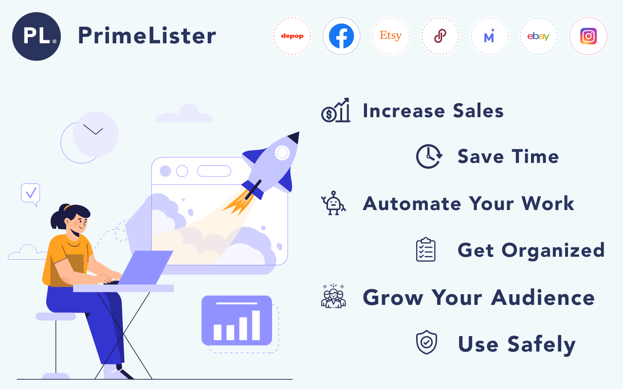 Cross-listing & Poshmark Tool by PrimeLister截图2