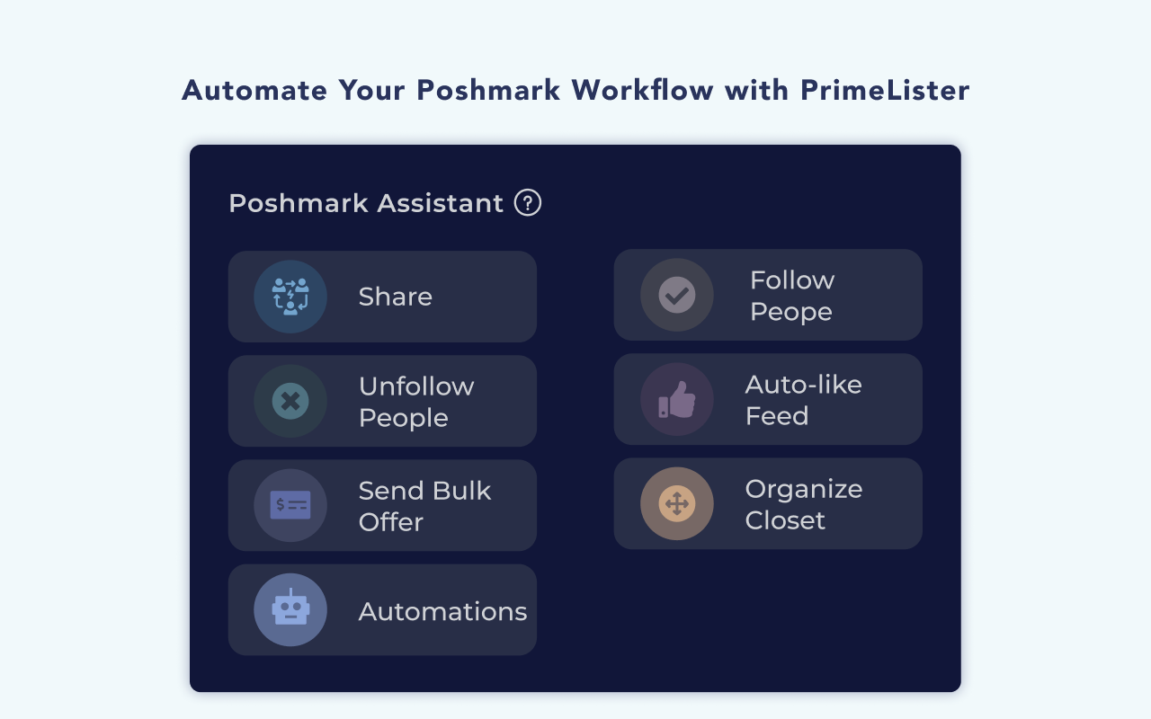 Cross-listing & Poshmark Tool by PrimeLister截图5